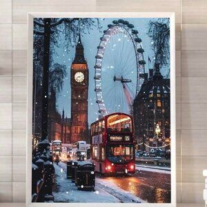 London Big Ben & Ferris Wheel Scene 5D Diamond Painting Kit #22